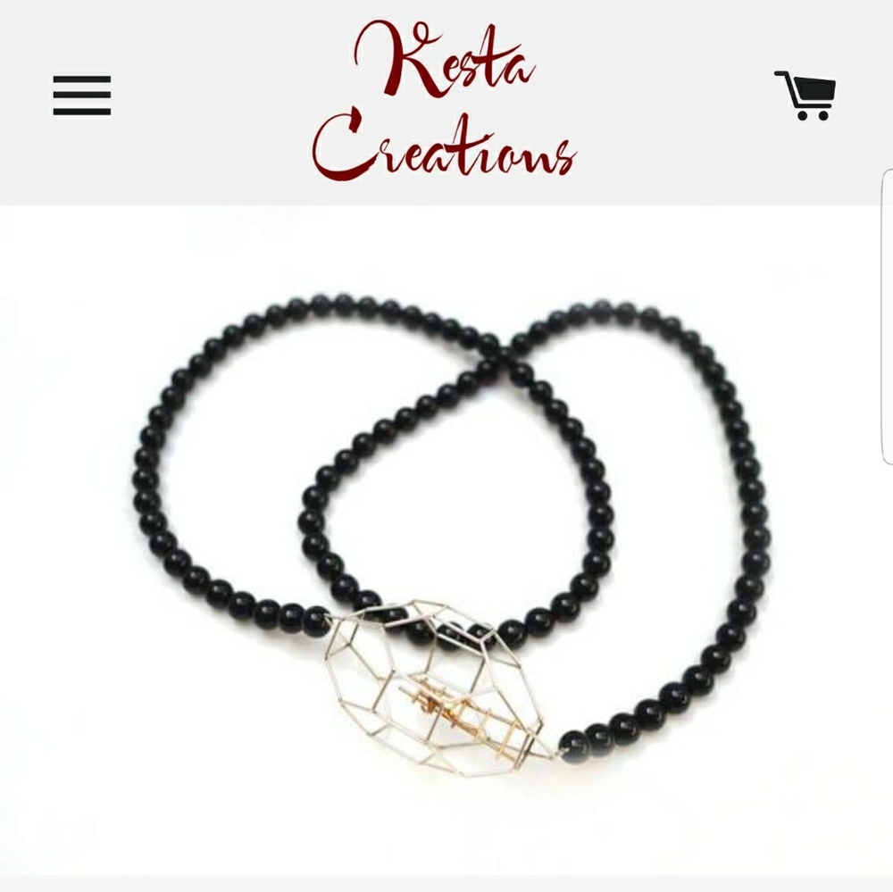Kesta Creations Designer Unique Agate Necklace